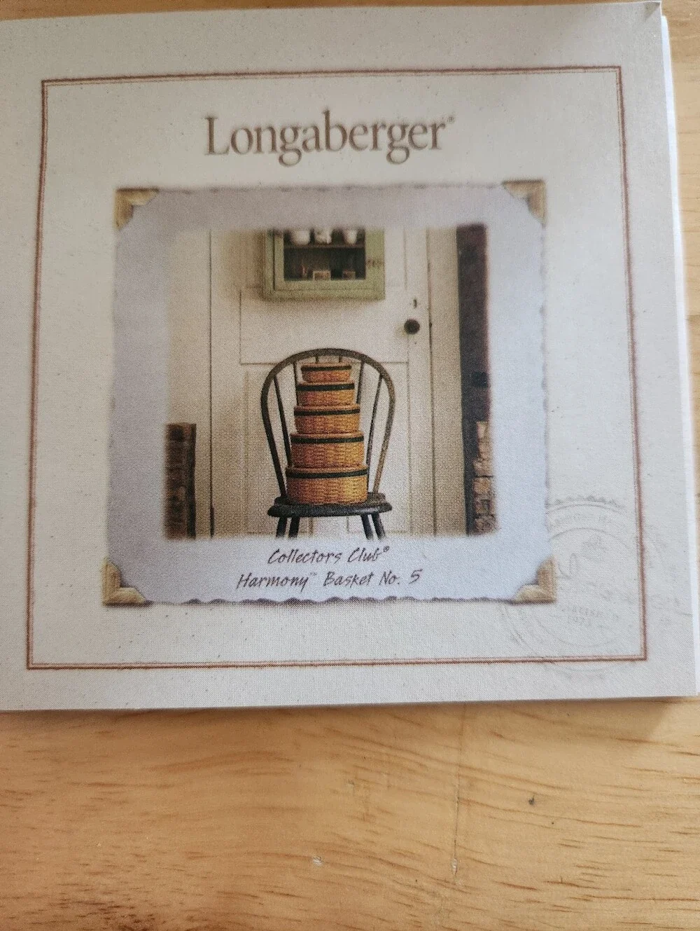 Longaberger Collectors Club No. 5 Harmony Basket